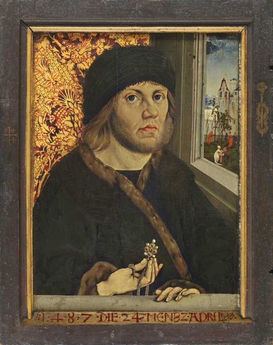 Personaje con escudo (reverso) - Beurer, Wolfgang. Museo Nacional